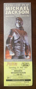 Michael Jackson 31 de mayo de 1997 Bremen History Tour ENORME Boleto de Concierto Sin Usar Raro - Imagen 1 de 2