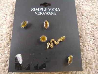 Pendientes Simply Vera Wang Desajuste Tono Dorado Foto 1 de 4