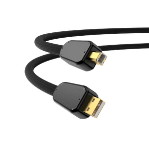 4N Pure silver 4 core 20AWG HIFI USB upgrade cable USB A to B Audio USB 2.0 - Picture 1 of 15