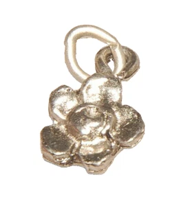 Daisy Flower #3 Charm Tibetan Silver J1375 - Picture 1 of 5
