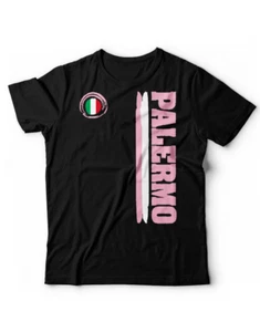 T-shirt Città Palermo Sicilia Tifoso Manica corta Ultras Stadio Sport Calcio - Imagen 1 de 8