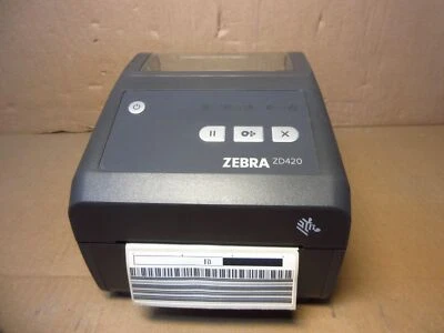 Zebra ZD420 USB Barcode Stampante di etichette 104mm Printer 230DPI TESTED + PSU - Immagine 1 di 4