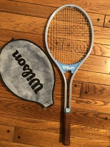 Vintage Wilson Chris Evert Rally Tennisschläger mit Abdeckung L4 3/8 DV - Bild 1 von 6