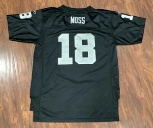 Vintage Reebok NFL Oakland Raiders Randy Moss #18 Jersey Size Youth XL (18-20). - Picture 1 of 7