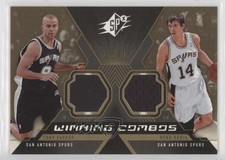 2005 SPx Winning Combos Materials Spectrum /25 Tony Parker Beno Udrih #WC-PU HOF