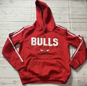 Adidas Chicago Bulls rotes Kapuzenpullover Jungen Gr. M 10/12 - Bild 1 von 5