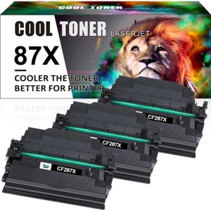 3 Toner CF287X 87X Compatible with HP LaserJet M501n MFP M527dn Enterprise M506d - Picture 1 of 10