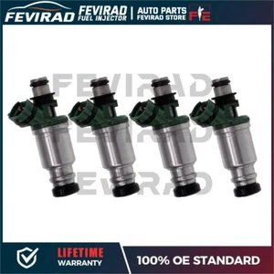 DENSO OEM FUEL INJECTOR 23250-74100 SET OF 4 1992-2000 TOYOTA 2.0L-2.2L V4 - Picture 1 of 5
