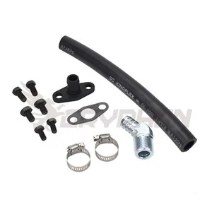 Turbo Oil Return Drain Hose Kit RB25DET RB30 Top Mount T3 T4 T04R T04Z T51R T67 - Picture 1 of 3