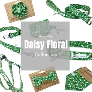 Mix and Match Gänseblümchen Hundeset, Halsband, Blei, Geschirr, Bandana, Fliege, Blume - Bild 1 von 18