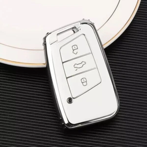 Funda de llave adecuada para VW Passat B8 Arteon Skoda Superb Keyless blanco - Imagen 1 de 1