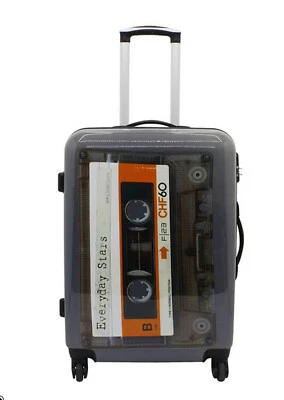 Koffer Bowatex Reise Trolley Bordgepäck Kassette Tape Hartschale M Klein 55cm - Bild 1 von 4