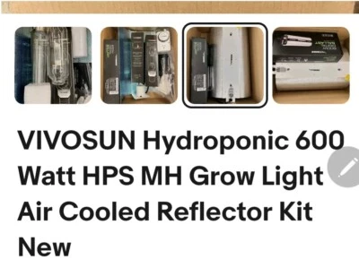 Vivosun 600 vatios HPS/MH kit de luz de crecimiento paquete lastre de luz y capucha NUEVO  Foto 1 de 4