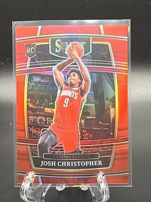 2021-22 Select Prizms Red RC Josh Christopher Rookie SP /199 Houston Rockets #48 - Image 1 of 3