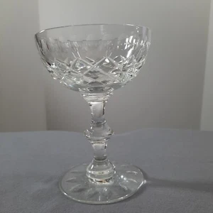 Copa Sherbet Alta Champagne Cristal Corte Transparente Hawkes De Colección WICKHAM 5 1/8" HAW WIC - Imagen 1 de 8
