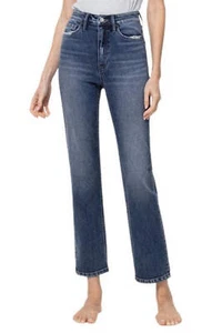 Flying Monkey Distressed High Rise Ankle Straight Jeans - Picture 1 of 12