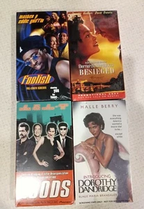 (4 pack New & Sealed) VHS Foolish, Hoods, Besieged, Dorothy Dandridge  - Bild 1 von 6
