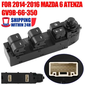 For 14-16 MAZDA 6 ATENZA Electric Master Power Window Switch GV9B66350 Front LH - Picture 1 of 8