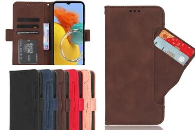 Leather Card Wallet Phone Case For ASUS LG HTC SONY Alcatel Zenfone Vodafone  - Image 1 of 4