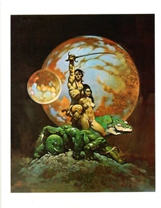 Frank Frazetta Art Print - A PRINCESS ON MARS Peacock Press / Bantam Books 1977 - Picture 1 of 1