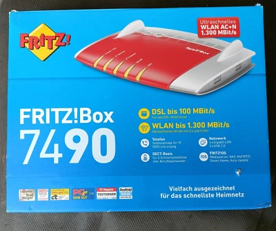 AVM FRITZ!Box 7490 WLAN Router    aktuelle Firmware (7.59) - Bild 1 von 2