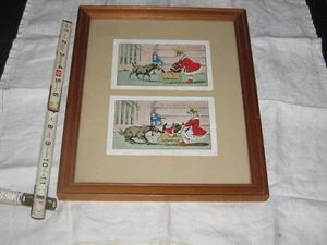 Cute Victorian Billie ( Goat ) Gets Busy 11.75" x 9.75" Postcards? Loc T 3 - Picture 1 of 2