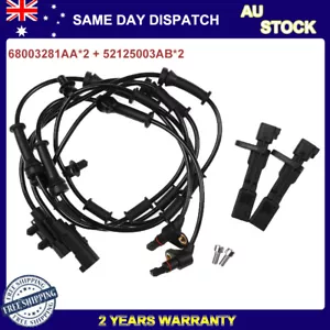 4X Front Rear Left&Right ABS Wheel Speed Sensors For Jeep Wrangler JK 2007-2017 - Picture 1 of 12