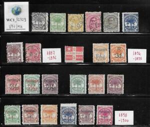 WC1_12329. SAMOA. KINGDOM. Collection of 1898-1900 stamps. Used/MH
