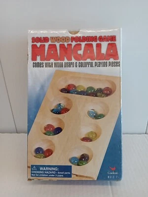 Cardinal Mancala Wood Board Family Game Estimating Educational 2 Players Ages 7+ - Image 1 of 4