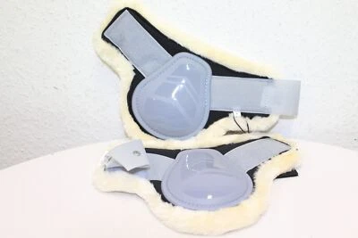 HORZE Caliber Streichkappen Mit Kunstfellfutter Grau F Neu Rechnung MwSt - Bild 1 von 3