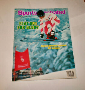 1984 KEIN ETIKETT Sports illustriert BILL JOHNSON gewinnt DOWNHILL OLYMPIC Gold!