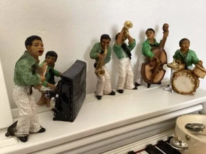 Rarissimo! Jazz Band introvabile! Statuine in resina dipinte a mano - Foto 1 di 9