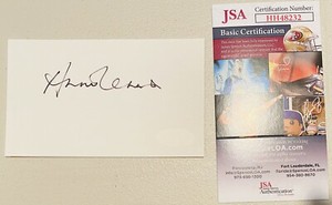 Annie Lennox Signed Autographed 3x5 Card JSA Certified Eurythmics