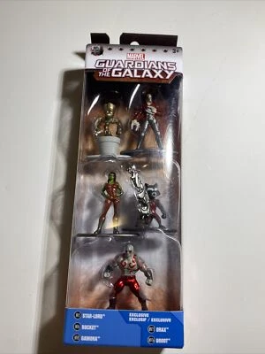Marvel Guardianes de la Galaxia Nano Figuras de Metal Die-Cast Paquete de 5 Juguetes Jada 2017 NUEVO Foto 1 de 3