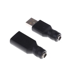 5V DC USB2.0 Anschluss Laptop Adapter auf USB Stecker/Buchse Konverter 5,5x2,1mm - Bild 1 von 10