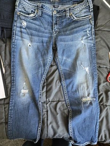 Women Silver Jeans Aiko Boot Cut 33x25 - Picture 1 of 4