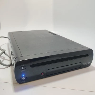 NINTENDO WII U DELUXE CONSOLE WUP-101(02) VIDEO GAME CONSOLE ONLY & POWER CORDS - Image 1 of 4