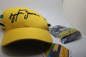 Original Brazilian Ayrton Senna fan Collective Helmet Cap + Bracelet - Picture 1 of 4