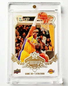 KOBE BRYANT 2008-09 Upper Deck White Border #58 Lakers HOF NBA Card 02/28/08 - Picture 1 of 2