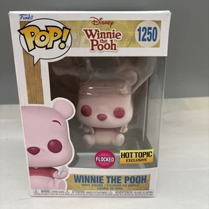 Funko POP! Disney: Winnie the Pooh - Winnie the Pooh #1250 *Flocked* HOT TOPIC - Picture 1 of 6
