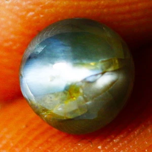 2.18 Ct Round 6.2 MM Blue Green TO Red Sri Lanka Natural Alexandrite Cats Eye - Picture 1 of 5