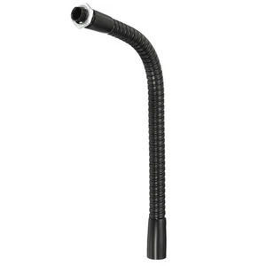 Tubo flessibile M10 collo d'oca in metallo 20 cm/8" per supporto universale nero - Foto 1 di 8