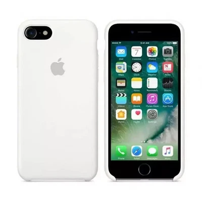 Official Apple iPhone SE 2022/SE 2020/ 7 / 8 Silicone Case White MQGL2ZM/A - Image 1 of 4