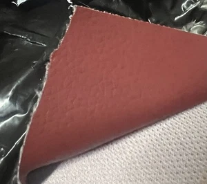 Burgundy Vinyl Fabric Faux Leather Auto Upholstery 56" Wide Continuous 3 Yards - Picture 1 of 1