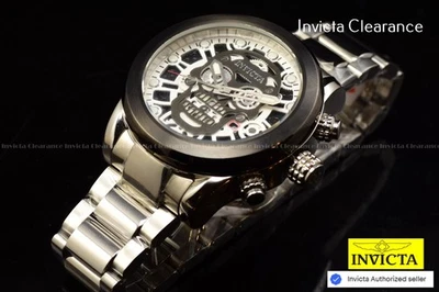 Reloj Invicta Para Hombres Pro Diver 48mm Cronógrafo Esfera Dorada Tono Marrón Cuero 200m Foto 1 de 4