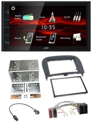 JVC USB Bluetooth MP3 DAB 2DIN Autoradio für Mercedes SL-Klasse 2001-2011 R230 - Bild 1 von 4
