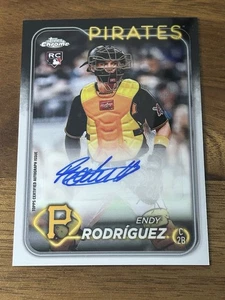 ENDY RODRIGUEZ 2024 TOPPS CHROME ROOKIE AUTOGRAPH PIRATES RC AUTO - Bild 1 von 2
