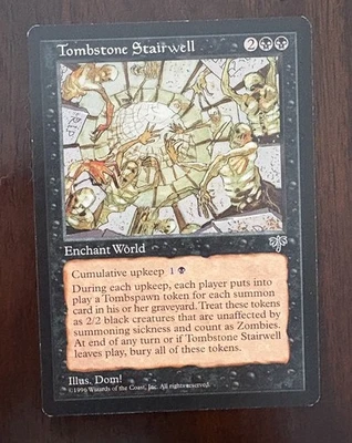 Magic Mtg Mirage Tombstone Stairwell - NM - Image 1 of 2