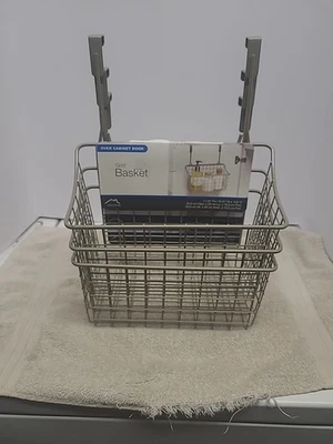 Metal Over-the-Cabinet Door Organizer Grid Storage Baskets, 3-Pack with Hooks - Image 1 of 2