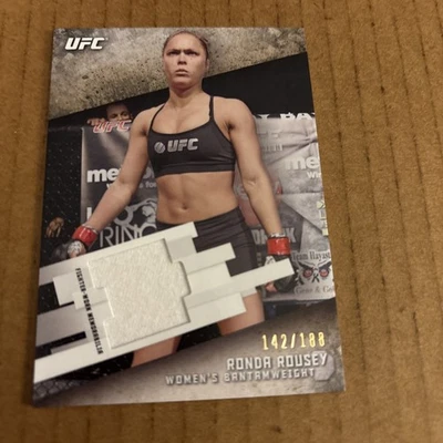 RONDA ROUSEY 2015 Topps UFC Knockout RELIC SP /188 #KR-RR MMA Fighter Card (f3) - Image 1 of 2
